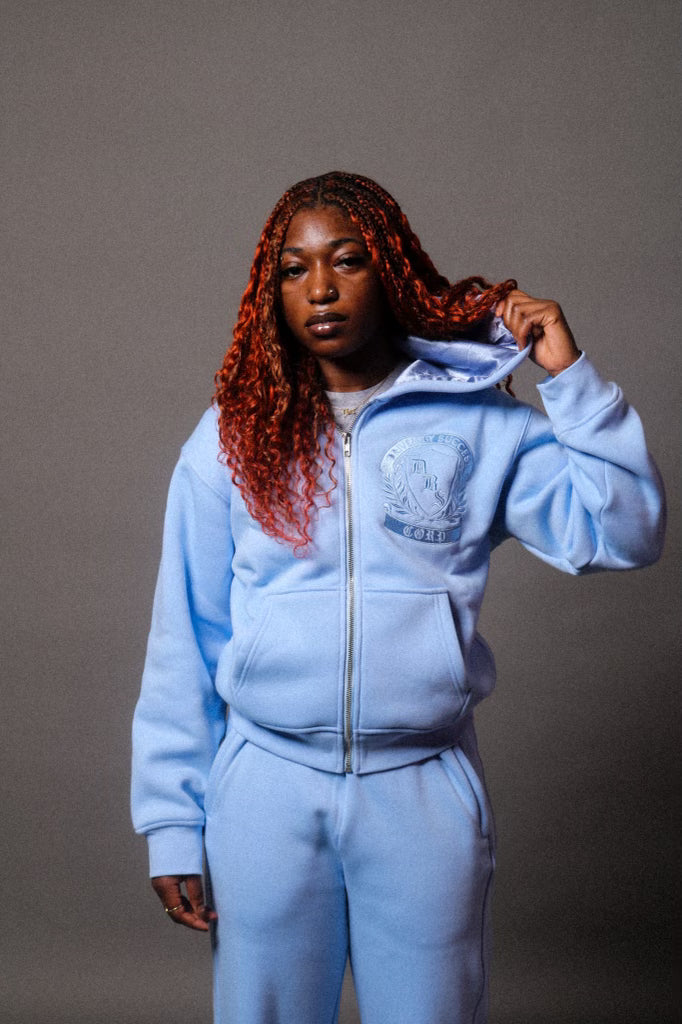 DBS Blue Fall Essentials Zip-up Hoodie