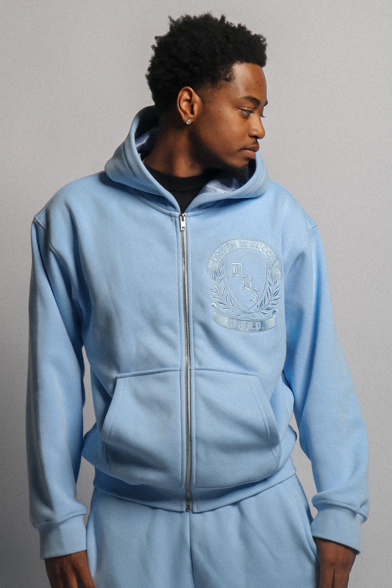 DBS Blue Fall Essentials Zip-up Hoodie (Mens)